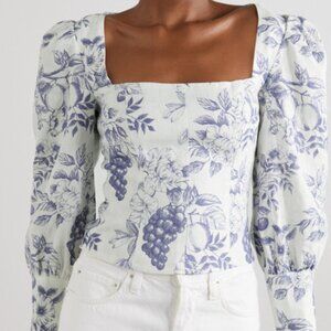 Reformation Stilton Linen Top